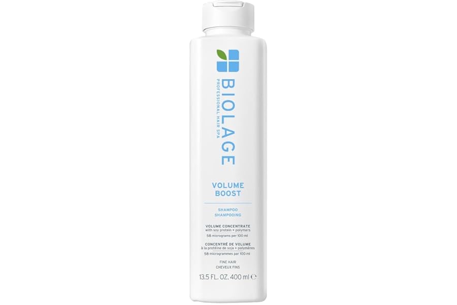 Biolage Volume Boost Shampoo – Long-Lasting Volume, Gently Cleanses, Adds Lightweight Shine To Fine Hair, Soy Protein & Polymers, Vegan, Paraben-Free