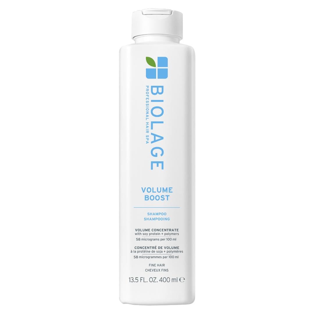 Photo 1 of Biolage Volume Boost Shampoo - Long-Lasting Volume, Gently Cleanses, For Fine Hair, Soy Protein & Polymers, Vegan, Paraben-Free, 13.5 Fl Oz, Packaging may vary