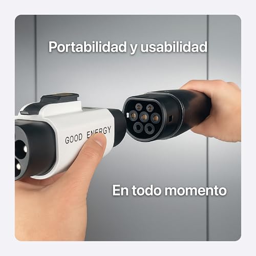 GOOD ENERGY Paquete Adaptadores de Carga GB/T, Paquete Adaptador Tesla NACS a GB/T y Adaptador Tipo 1 (J1772) a GB/T, con Botón de Seguridad Electrónico, Diseño Compacto y Bolsa de Transporte