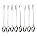 Long-handled ice tea spoon, cocktail stir spoons, stainless steel coffee spoons, ice cream scoop Set of 8