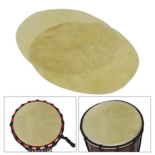 Muslady Drum Head Durable Buffalo Skin Round Drum Convers for Bongo African Drum Conga Konga Drums, 2pcs/pack (29cm / 31cm for option) (31 cm)