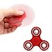 Yeahbeer Hand Fidget Spinner Toy Stress Reducer and Perfect For ADD, ADHD ,Finger Toy fidget work Ultra Fast Bearings (red with sliver)