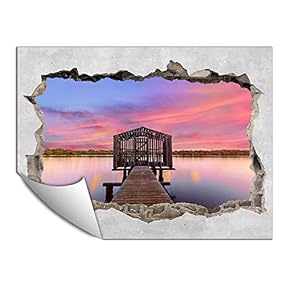 Wall Paper Small Wall Mural Creative 3D Photo Wall Art Removable Wall Decoration for Bedroom Living Room - 24x32 inches