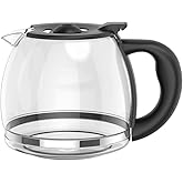 12cup coffee Maker Pot Carefe (blake handle and lid) compitable with Taylor Swoden Coffee Maker Model 300105REU