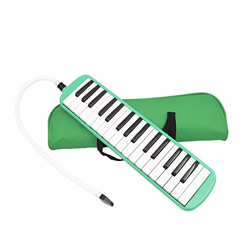Soogo Melodica with Mouthpiece & Hose & Bag for Children (32-Key Green) - Thumbnail 7