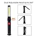 GoodFair AMOCHY Work Light, OUMAX WL02 Rechargeable Magnetic Slim Bar Folding LED Work Light with Head Swivel 360º,Flashlight, Magnetic Base and Hook Up - Black