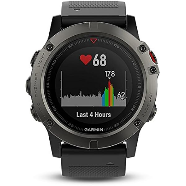 Garmin Fenix 5X- Reloj GPS con pulsómetro, zafiro gris con ...