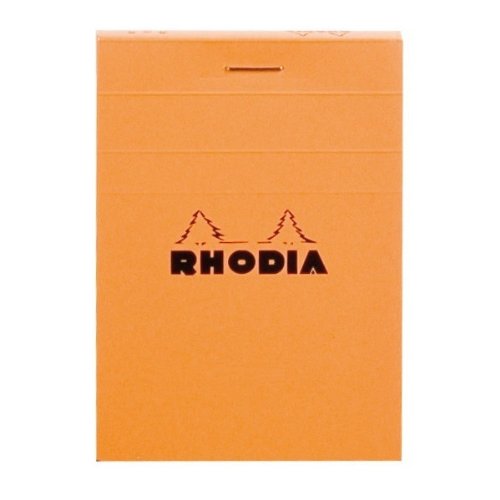 RhodiaStaplebound Notepads - Lined 80 sheets - 2 x 3 in. - Orange cover