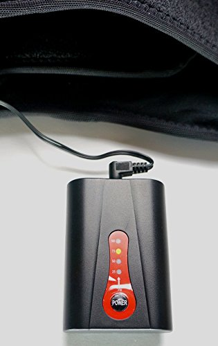 Far infrared (FIR) warming belt, cordless heatable belt (medical grade) with battery (4-stage temperature control), ZW 631