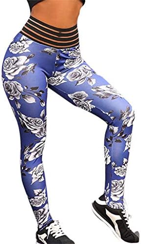 Workout Printing Leggings Women Ladies High Striped Waist Yoga Pants Fit Sports Gym Running Athletic Pants