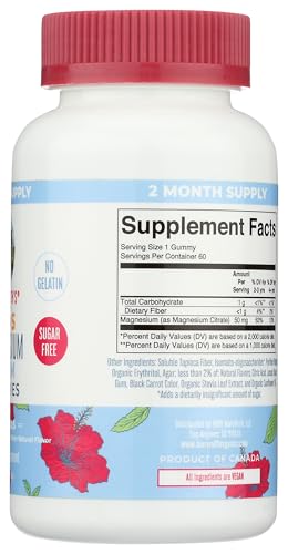 Kids Magnesium Citrate Gummies by MaryRuth\'s | 2 Month Supply | Sugar Free | Calm Magnesium Gummies for Kids 2+ | Bone Health | Calcium Absorption | Essential Mineral | Vegan | 60 Count