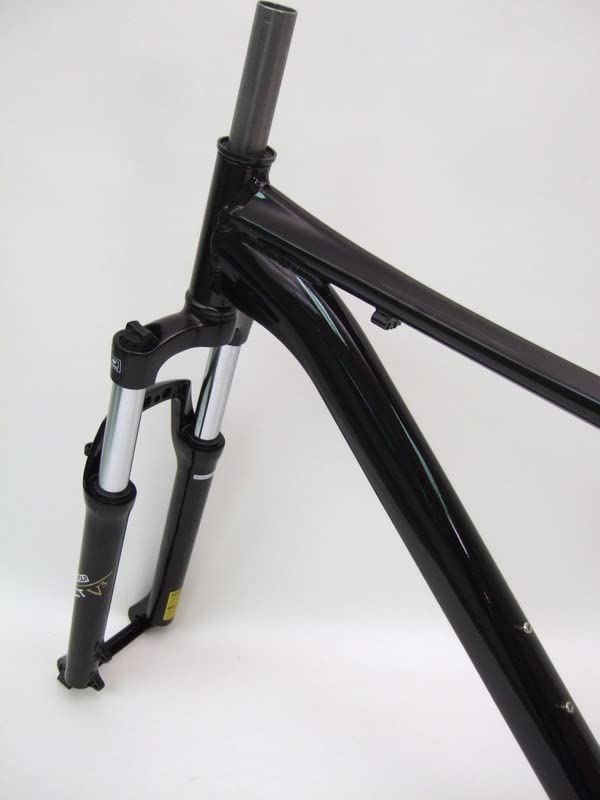 Gravity Unbranded Mountain Bike Frame Set With Suntour XCT Fork Black