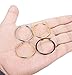 FIBO STEEL 4 Pairs 4 Colors Stainless Steel Small Hoop Earrings for Women Girls Huggie Earrings 25MM