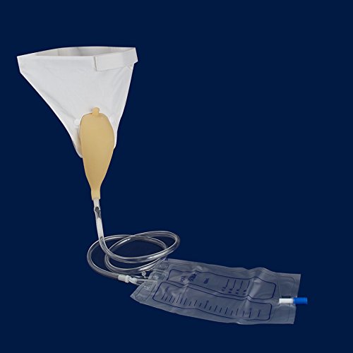 zinnor Urinal Bag Pee Bag, 1000ml Portable Wearable Urinal Urine Bag Collector Toilet Elastic Waistband Incontinence Aid Bathroom (Male Urine Bag)