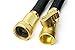 Arbour Expandable Garden Hose with Solid Brass Connectors, On/Off Valve, Triple Layer Latex Core and 8-Function Spray Nozzle (50-Feet, Black)