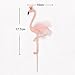 LUOEM Hawaii Flamingo Cake Cupcake Toppers with Toothpick Wedding Birthday Party Cake Decoration Glitter Paper Cake Toppers 6PCS