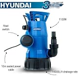 HYUNDAI 1100W Submersible Water Pump 14,000 L/h 7m Lift with Float Switch view 4