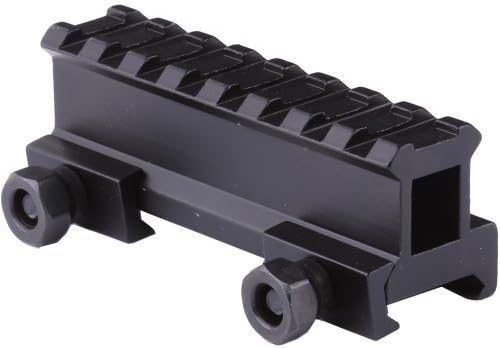 Dagger Defense riser mount for picatinny and weaver rails .79" high, 8 slot 3" long picatinny rail