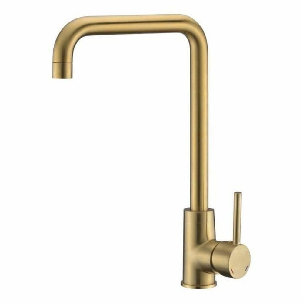Rousseau Sanitaire 4060527 Kilo Sink Mixer Tap Brushed Brass