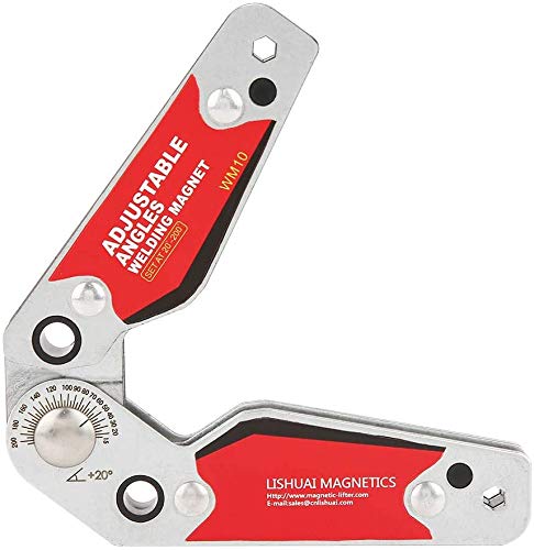 Welder Magnet, Jectse Neodymium Boron 20° -200° Adjustable Angle Welding Stand Magnetic Welder Magnet Mounting Bracket