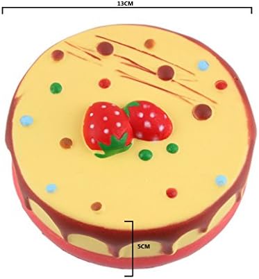 Yeng 1 Piece 5.1 Inch Random Color Jumbo Kawaii Slow Rising Strawberry Mousse Cake Squishy Stress Toys Kids Gift