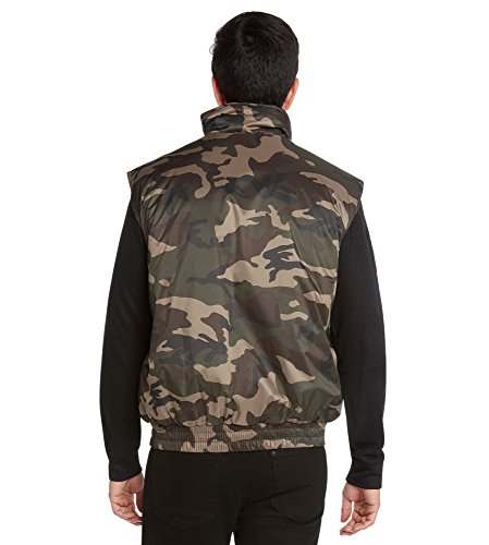9 Crowns Men's Fishing Hunting Tactical Vest Essentials-Camo Brown-2XL