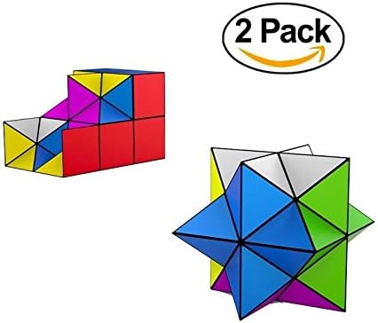 Magic Yoshimoto Cube, Colorful Star Cube Puzzle. Kid Toys to Detect Color and Shape; Cube Puzzle for Stress and Anxiety Relief. 2 Cubes in 1 Pack, Surprise Waiting for You.