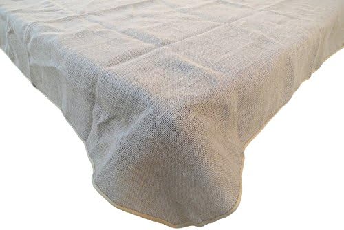 Goldstream Point Burlap Table Cloth Natural Overlay Rectangle Square 90 x 132 Inches