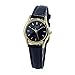 Casio Women's LTP1094Q-1A Black Leather Quartz Watch with Black Dial