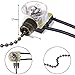 Hunter ZE-109 Zing Ear Fan Light Switch On-Off Speed with Pull Chain for Ceiling Light Fans, Lamps and Wall Lights (Bronze Pull Chain)