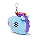 BT21 Official Merchandise by Line Friends - MANG Character Keychain Coin Purse Bag Charm, Light Blue
