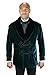 Historical Emporium Men's Vintage Velvet Smoking Jacket L Green