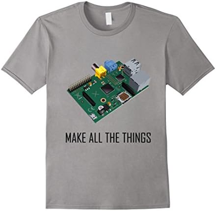 Men's Raspberry Pi Make all the Things! Maker T-Shirt XL Slate