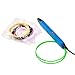 Soyan Professional 3D Printing Pen with Temperature & Speed Control, Large OLED Screen, Work with PLA and ABS (Blue)