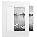 Golden State Art, 10 Pack Acid Free Photo Mats 11x14 for 8x10 Photos, Pre-gummed with Backing Boards, Cardboard Frame Mattes, Incudes Storage Bags (White)