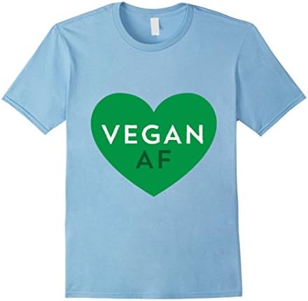 Mens Timeless Tshirts Unisex Vegan AF T shirt 3XL Baby Blue