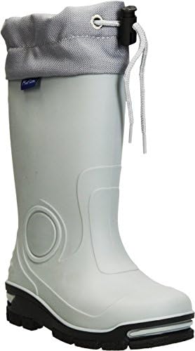 Kids Boys Girls Wellington Boots Rainy Snow Wellies (140 mm - 5.5 US - 6 US Toddler, Grey)