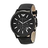 Emporio Armani Men's AR2461 Dress Black Leather Watch