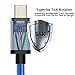 BEST4ONE, Type-C Cable 6ft, 2-Pack USB-C to USB-A Cord Durable Braided with 56k Resistor Fast Charging for Samsung Galaxy S8/S8 Plus, LG G6 G5, Google Pixel Nexus 5X 6P, Asus Zenfone 3, More (Blue)