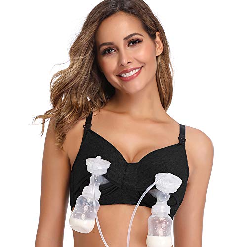 HandsFree Pumping Bra and Nursing Bra, Adjustable Breastfeeding Bra