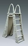 Confer Plastics A-Frame 7200 Above Ground Adjustable Pool Roll-Guard Safety Ladder