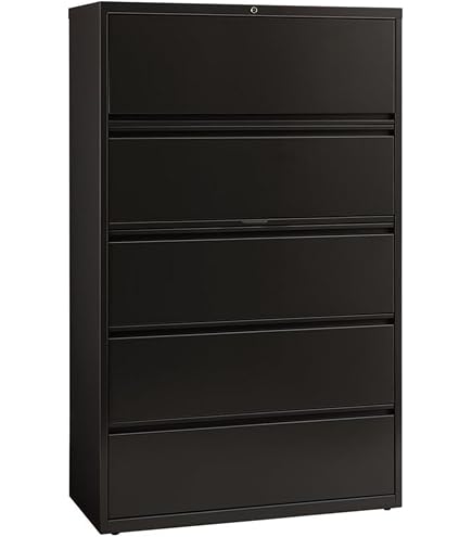 Amazon.com: Hirsh 42-in Wide HL8000 Series Metal 5 Drawer Lateral