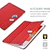 ProCase for iPad 9th/ 8th/ 7th Generation Case 10.2 Inch (2021/2020/2019 Release), 10.2 iPad Case 9th/ 8th/ 7th Gen Cover, Slim Smart Cover with Translucent Hard Shell Back -Red