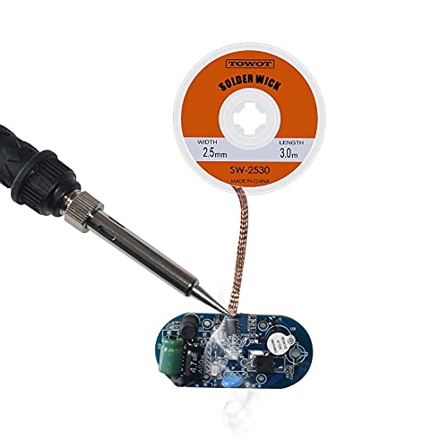 TOWOT Solder Wick Braid With Flux NoClean Electronic, Desoldering Wick