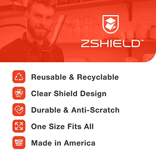 ZShield Wrap - Reusable Face Shield - Made in USA - Full Face Clear Lens & Lightweight Neck Mount Design (Ear to Ear Coverage, 1 Pack) - Image 6