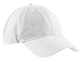 Port & Company Men's Brushed Twill Low Profile Cap OSFA White