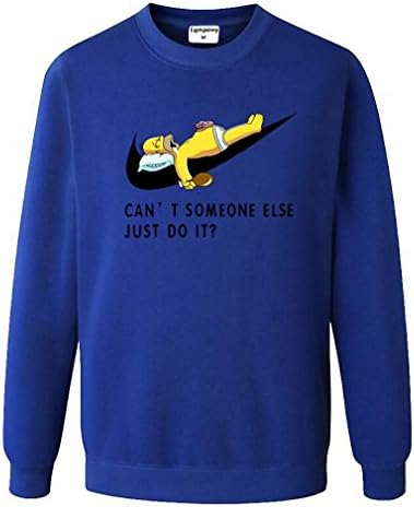 Spring Autumn Fashion Brand Men Sportswear Print Men Hoodies Pullover Hip Hop Mens Tracksuit Sweatshirts blue L