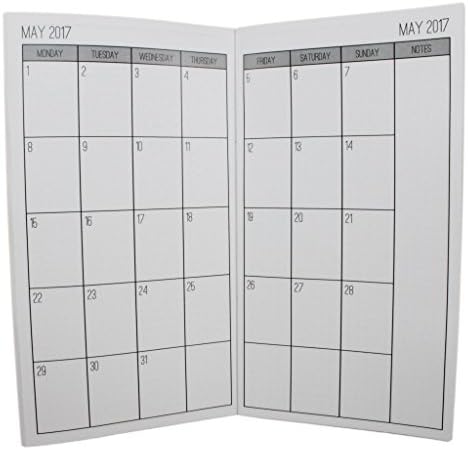 2017 / 2018 Monthly Planner - Customized Dated Traveler’s Notebook Inserts
