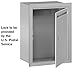 Salsbury Industries 2245AU Standard Recessed Mounted Letter Box with USPS Access, Alumunim