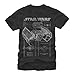 Star Wars TIE Fighter Blueprint Mens Graphic T Shirt - Fifth Sun